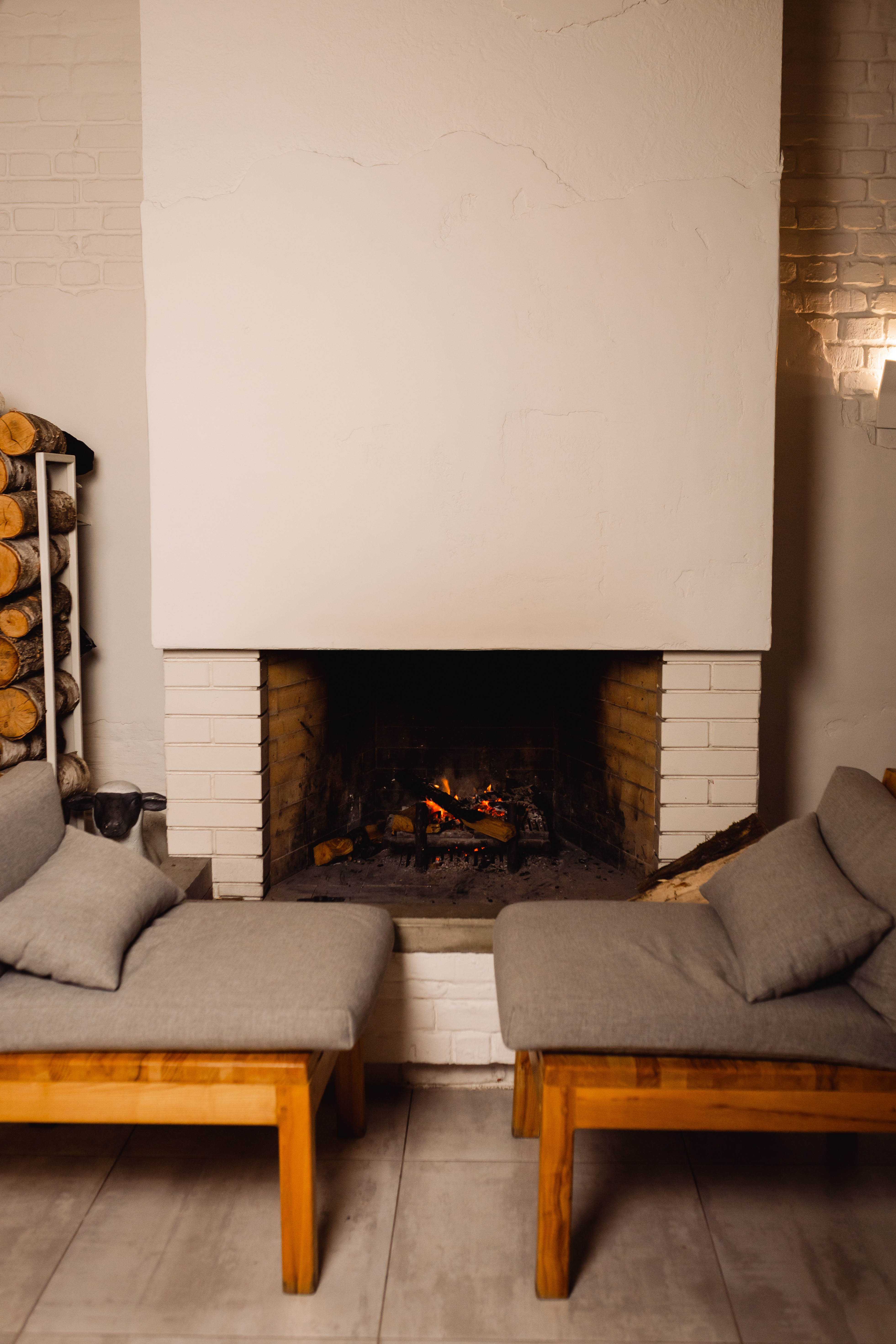 Камин на Ферме Тюниных