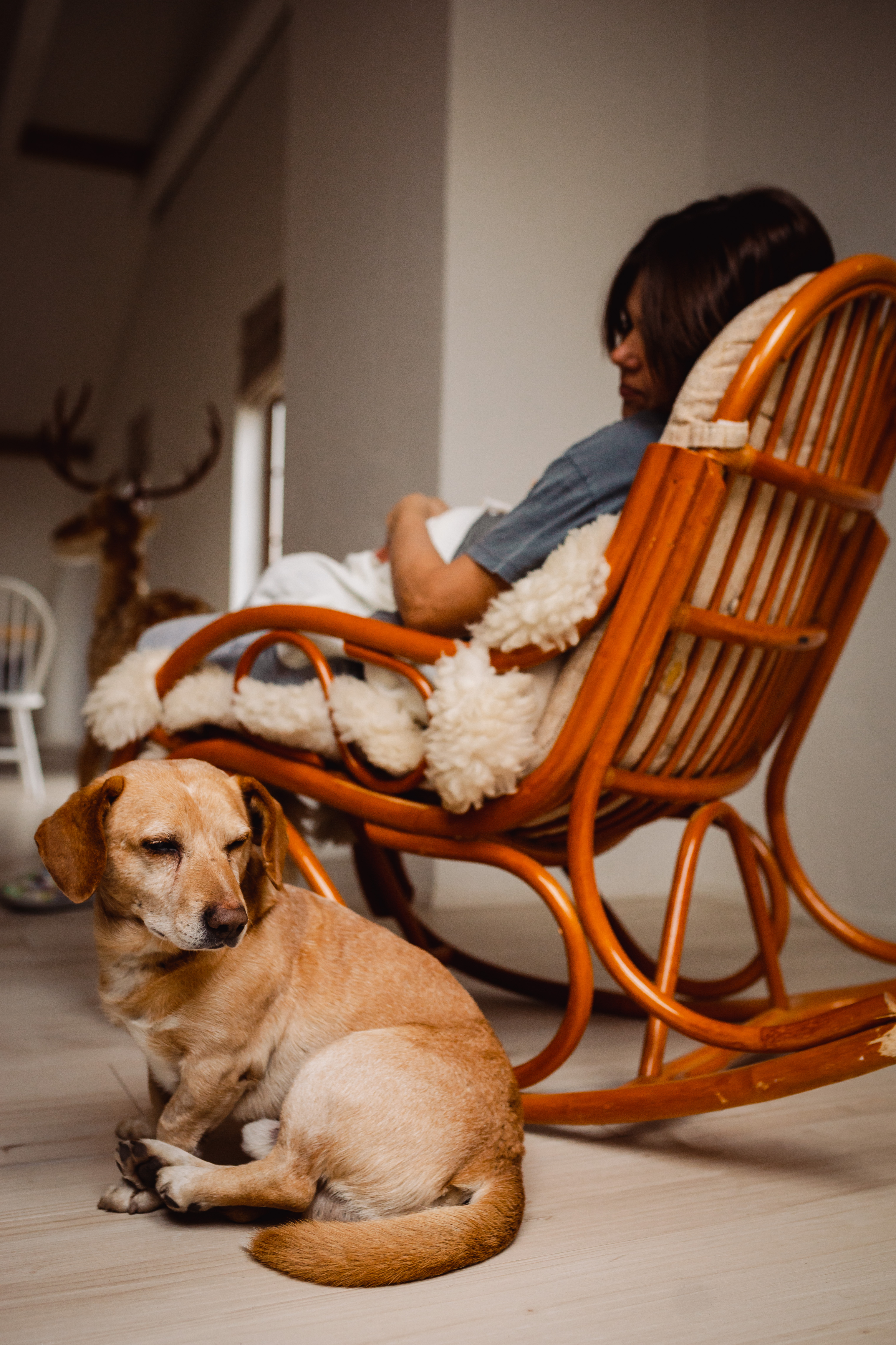 Кресло-качалка на Ферме Тюниных