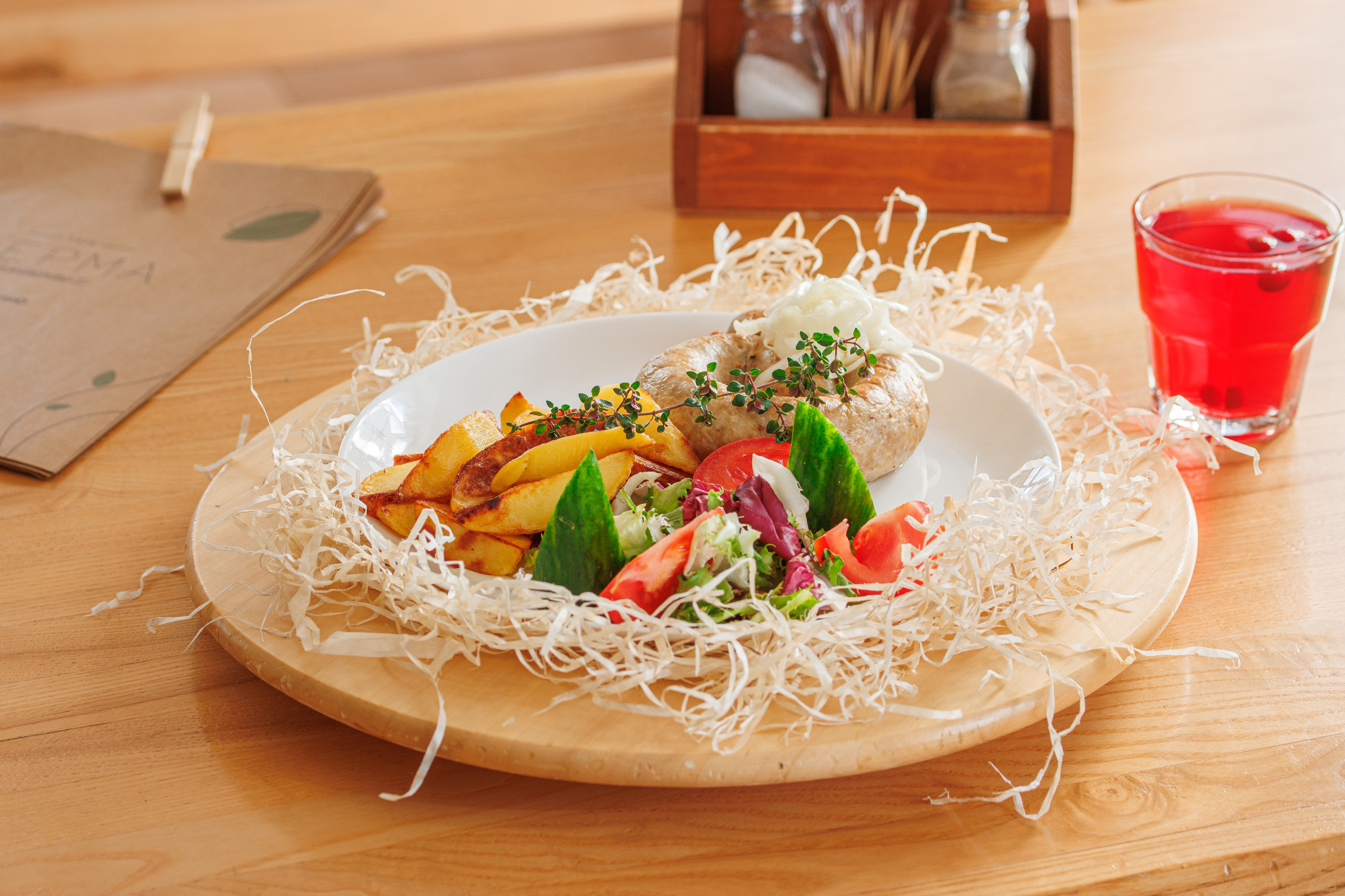 Колбаска с картошечкой